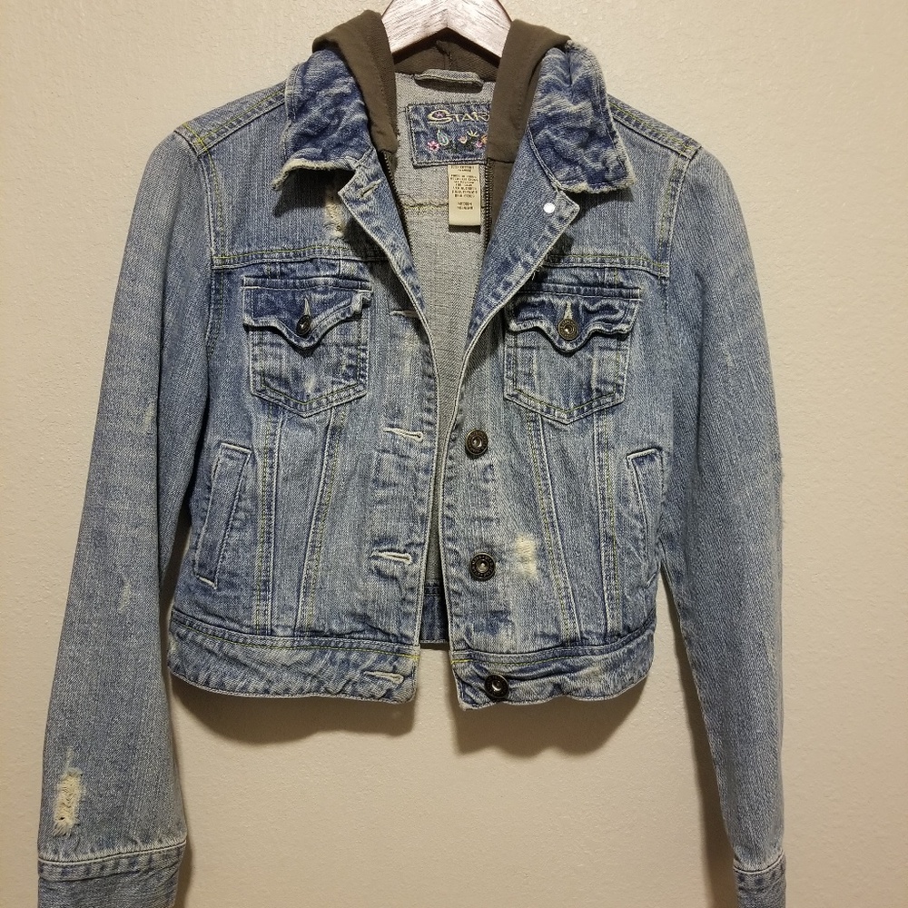 Jean hoodie jacket